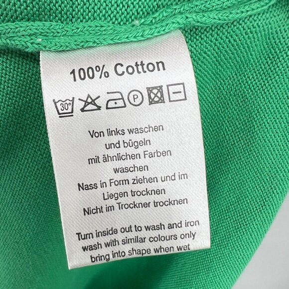 Pikeur Eskadron Equestrian V-neck Cotton‎ Sweater Green with Embroidered Crest M - Picture 6 of 7